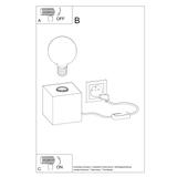 Sollux Lampa biurkowa ARIZ naturalne drewno SL.0677
