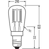 Lampa LED SPECIAL T26 10 CL 2,2W/827 230V Filament szkło przezroczyste E14