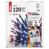 Lampki choinkowe Classic 120 LED 12m RGB 72 programy pilot IP44 timer D4AA03 EMOS