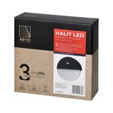 HALIT LED 10W oprawa ogrodowa z czujnikiem ruchu 140st 600lm IP65 4000K IK10 czarna AD-OP-6116BLPMR4 ORNO