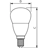 Żarówka LED Kulka 5W=40W 470lm / 6500K barwa zimna lustre 5-40W E14 865 P45 FR 9,29003E+11 PHILIPS