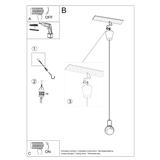Sollux Lampa wisząca DIEGO 1 zielony SL.0581