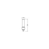 Lampa DULUX D LED FR 13 CCG, AC mains 6W 840 G24d-1