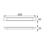 Oświetleniowa oprawa liniowa SMD LED BARY LED 18W 4000K 03586 IDEUS