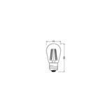 Lampa LED Vintage 1906 EDISON dim 4,8W/822230VFilament szkło przezroczysteGDE27