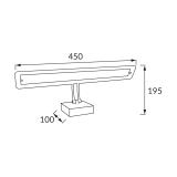 AMELIA LED CHROME 4000K 03056 IDEUS