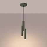 Sollux Lampa wisząca LAGOS 3P zielona oliwka SL.1487