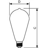 Żarówka LED 7W=60W 806lm 2700K barwa ciepła kulka 7-60W E27 ST64 827 Szkło przezroczyste 9,29001E+11 PHILIPS