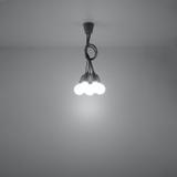 Sollux Lampa wisząca DIEGO 5 szara SL.0577
