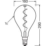 Lampa LED Vintage 1906 CL A160 Filament szkło przezroczyste SMOKE 12 non-dim 5W 818 E27