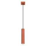Sollux Lampa wisząca KARBON 1 ochra czerwona SL.1630