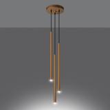 Sollux Lampa wisząca PASTELO 3P złota SL.1172