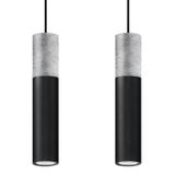 Lampa wisząca BORGIO 2 czarny