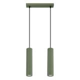 Sollux Lampa wisząca KARBON 2 zielona oliwka SL.1612