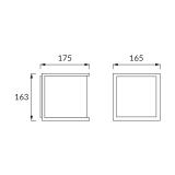 Kinkiet podświetlany numer domu E27 i do LED 03687 IDEUS
