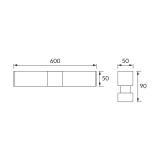 Kinkiet łazienkowy LED Salsa 12W 1010lm 4000K chrom 03843 IDEUS