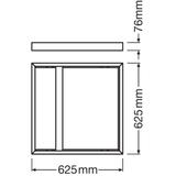 Ramka o wysokości 75mm do montażu powierzchniowego PANEL 625 SURFACE MOUNT KIT H75