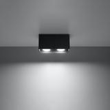 Sollux Plafon QUAD MAXI czarny SL.0381