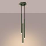 Sollux Lampa wisząca PASTELO 3P zielona oliwka SL.1521