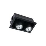 Nowodvorski oprawa sufitowa Eye Mod II 2xGU10 czarna wpuszczana 8940