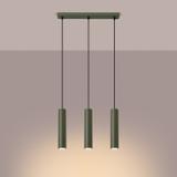 Sollux Lampa wisząca LAGOS 3L zielona oliwka SL.1486