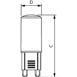 Kapsułka LED 1,9W=25W 220lm / 2700K barwa ciepła LEDcapsule 1,9-25W G9 827 Kapsułki LED 9,29004E+11 PHILIPS