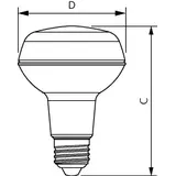 Żarówka LED 4W=60W 345lm 2700K barwa ciepła LEDspot 4-60W R80 E27 827 36st. 9,29002E+11 PHILIPS