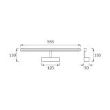 Oprawa dekoracyjna SMD LED KANARYA-12 CHROME 4200K 03576 IDEUS