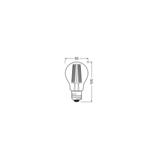 Lampa LED Classic A75 energooszczędna szkło przezroczyste 5W 830 E27 LEDVANCE