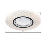 plafon LED Tokyo 48W 3600lm 3000/6000K (pilot w zestawie)biały ML6196 Milagro