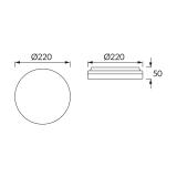 Oprawa hermetyczna MAJOR LED C 18W WHITE 4000K 03742 IDEUS