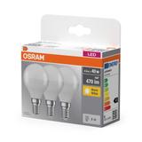 Lampa LED BASE Classic P40 4,9W/827 230V plastik E14 FS3 OSRAM