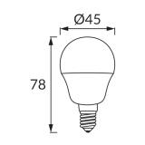 Lampa z diodami SMD LED ULKE LED E27 6W 4500K 03666 IDEUS