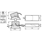 Oprawa sufitowa Downlight typu Spot LED 12,3W 1320lm IP20/44 4000K barwa neutralna ściemnialna LED12 9,11402E+11 PHILIPS