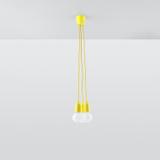 Sollux Lampa wisząca DIEGO 3 żółta SL.0579