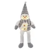 Ozdoba LED siedzący bałwanek świąteczny, 21x12x31 cm, 3x AA ciepła biel, IP20 DCFW02 EMOS