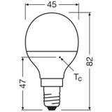 Lampa LED VALUE Classic P40 4,9W/840 230V plastik E14 FS3 OSRAM