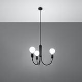 Sollux Żyrandol PICCOLO 3 czarny SL.0856