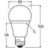 Lampa LED STAR+ CL A RGBWFR 60 dimmable via remote control 9,7W 827 E27