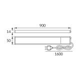 Podszafkowa oprawa liniowa LED TAMARA 15W 4000K 03796 IDEUS