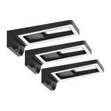 ARTUS zestaw 3 lamp podszafkowych LED, 3x3W, 3x225lm, 4000K, z włącznikiem dotykowym i USB, czarne AD-OM-6475L4/B ORNO