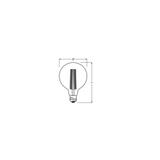 Lampa LED Vintage 1906 GOLD 125 dim 8,8W/822 E27
