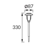 Lampa solarna LED CYPIS LED 0,04W BLACK CW 04783 IDEUS