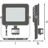 Naświetlacz FLOOD COMPACT SENSOR V 50W 840 SYM 100 black