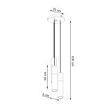 Sollux Lampa wisząca PABLO 3P czarna SL.1014