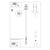 Sollux Lampa wisząca EDISON czarna SL.0152