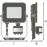 Naświetlacz FLOOD COMPACT SENSOR V 20W 840 SYM 100 black
