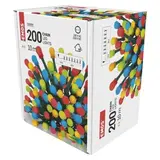 Lampki choinkowe 200 LED cherry 10m multikolor, zielony przewód, IP20 D5GM03 EMOS