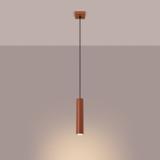 Sollux Lampa wisząca LAGOS 1 ochra czerwona SL.1489