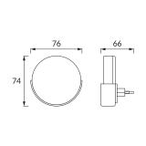 Lampka wtykowa LED BEZA LED 1W C 03896 IDEUS